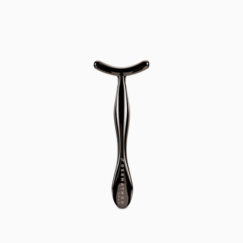 T-förmiger Derma Massage Stick von Dermathod in elegantem Schwarz – Gesichtsmassagetool zur Förderung der Hautdurchblutung und Muskelentspannung